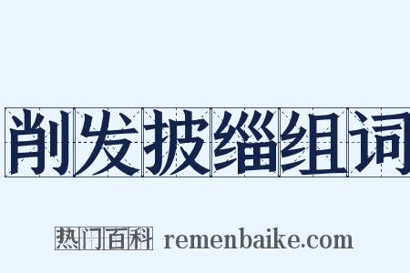 削发披缁组词是什么意思的图片